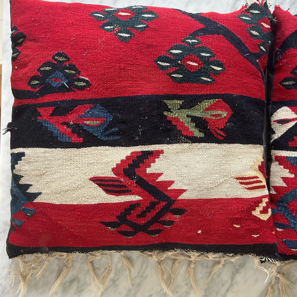 Pair of Vintage Kilim Pillows